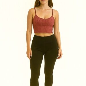 Aerie Size Medium Burnt Orange/Red Bra Top Crop Top.